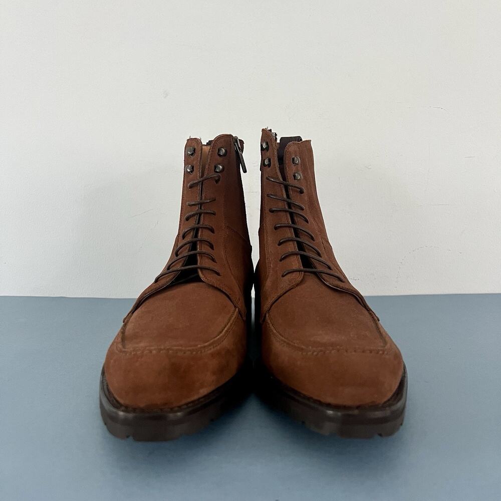 Olimpiadi St. Moritz Impronta Italian Brown Suede Lace Up Mens Boots - Picture 2 of 10